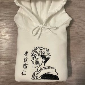 Yuji Itadori White Hoodie